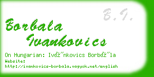 borbala ivankovics business card